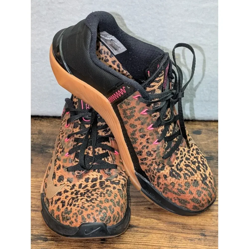 NIKE METCON Women's 9 LEOPARD CHEETAH TRAINER SNEAKER SHOE AT3160-096